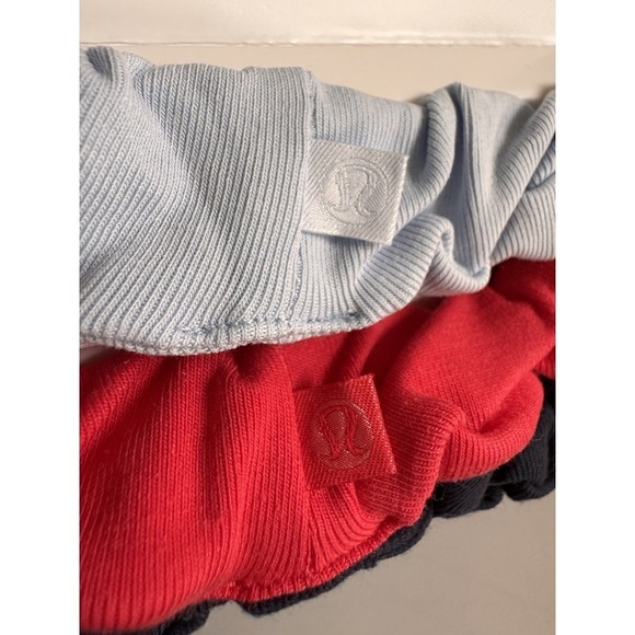 New Lululemon Uplifting Scrunchies 3 Pack Multi WNDM/NUNY/SPYR Logo NWT main image 5